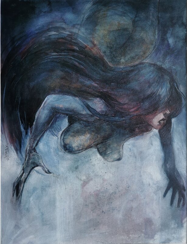 Furie Aquatique by Yannick Corboz - Original Illustration