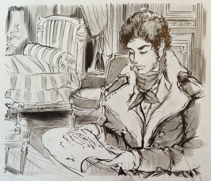 Jacques Grange, Napoléon et ses Amours - Illustration originale