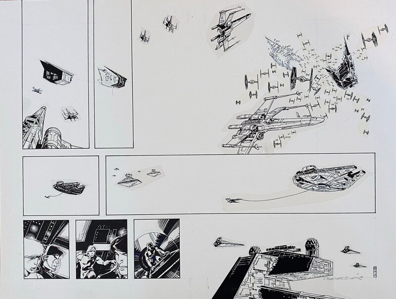 Star WARS par Olivier Vatine, Frédéric Blanchard, George Lucas - Planche originale