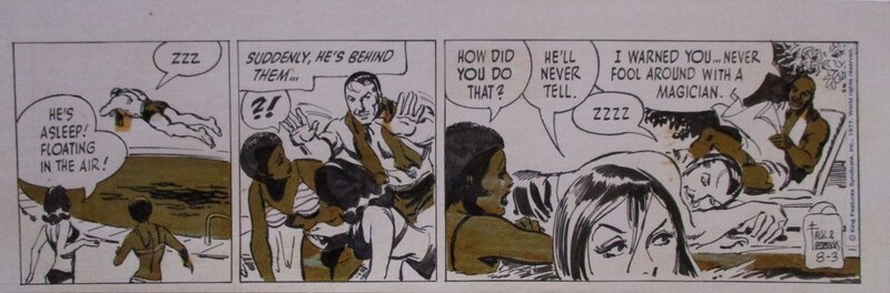 Fred Fredericks, Mandrake : 3 Aout 1977 - Comic Strip