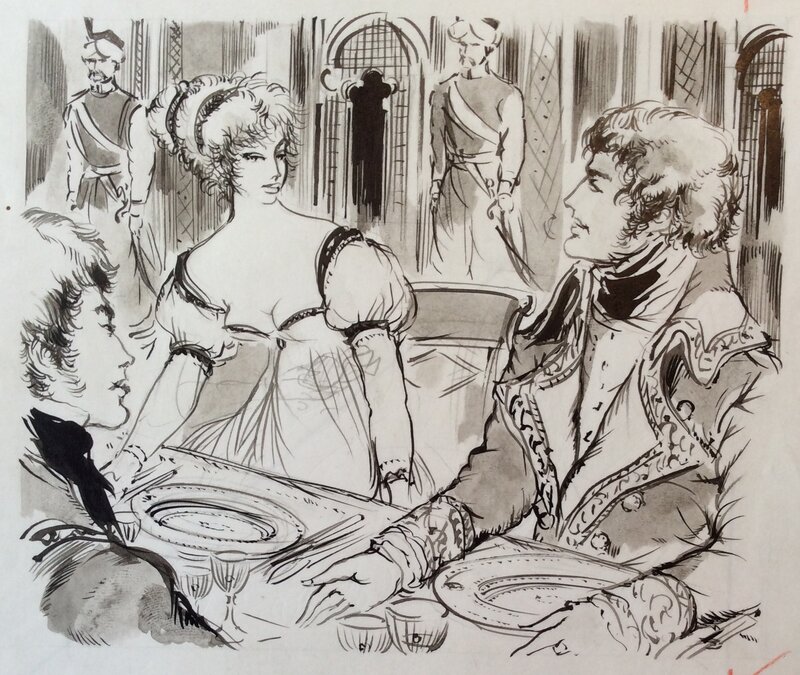 Jacques Grange, Napoléon et ses Amours - Illustration originale