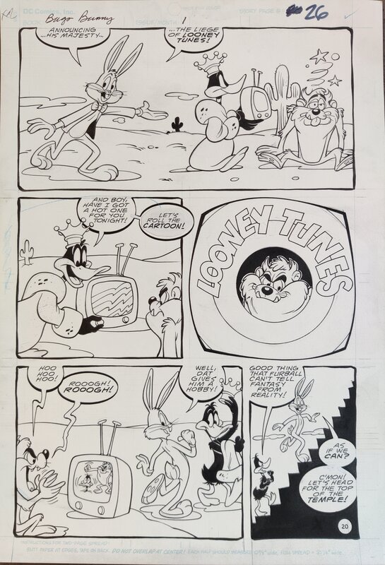John Costanza, Chuck Fiala, Looney Tunes - Bugs Bunny #1 page 26 - 1990 - Planche originale