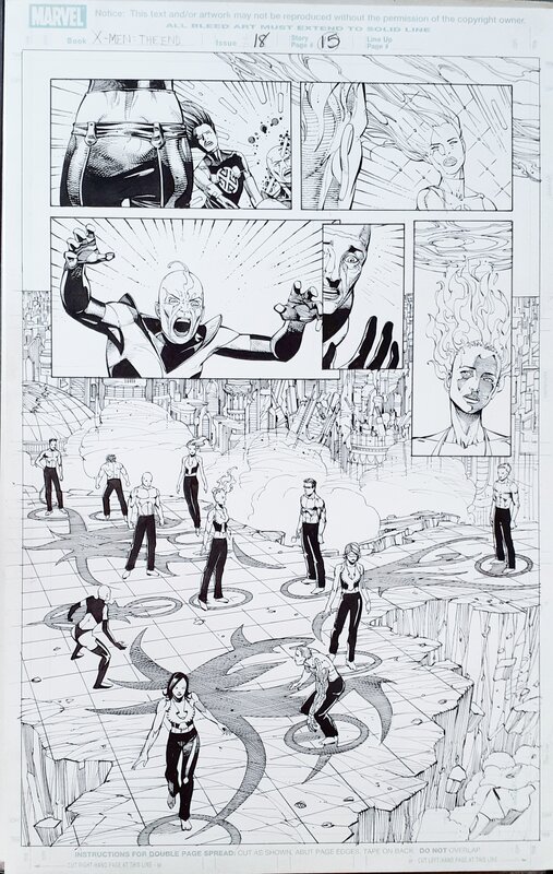 Sean Chen, Sandu Florea, Chris Claremont, X-Men the end #18 p 15 - Planche originale