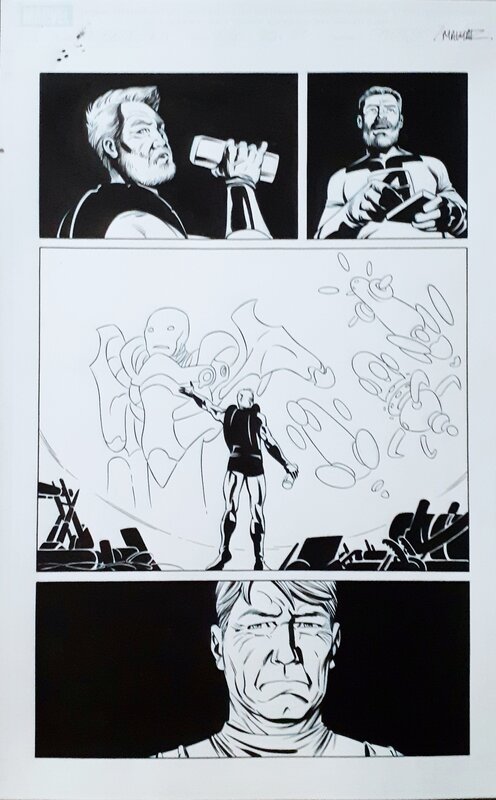 Dalibor Talajic, Rick Magyar, Jonathan Hickman, New Avengers #30 page 3 - Planche originale