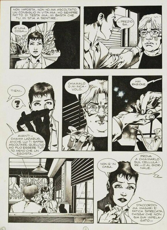 Arturo Lozzi, Lazarus Ledd, planche d'un épisode indéterminé - Planche originale