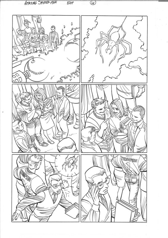 En vente - John Romita Jr., Amazing Spider-Man - Peter Flash Harry... origins - Planche originale