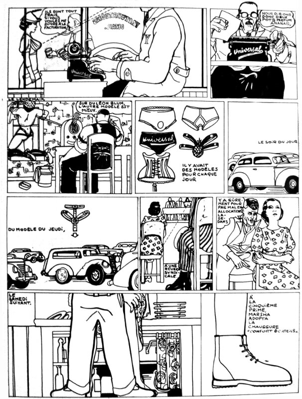 Marsha Bronson by Guy Peellaert - Comic Strip
