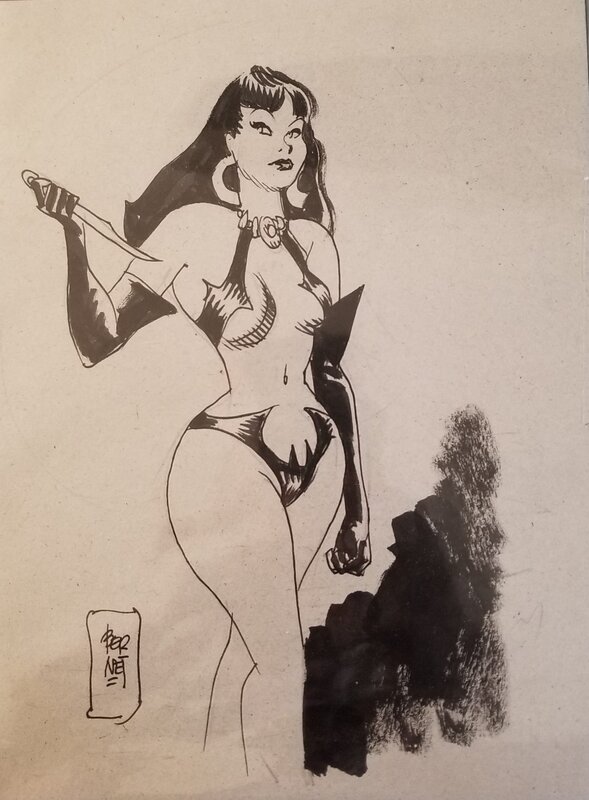 Vampirella by Jordi Bernet - Illustration originale