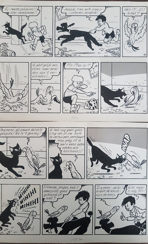 Jef Nys, De zwarte bomma originele pagina 13 - Comic Strip