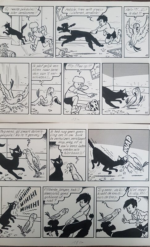 Jef Nys, De zwarte bomma originele pagina 13 - Planche originale