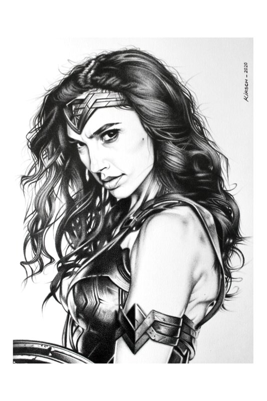 Wonder woman par Philippe Kirsch - Illustration originale