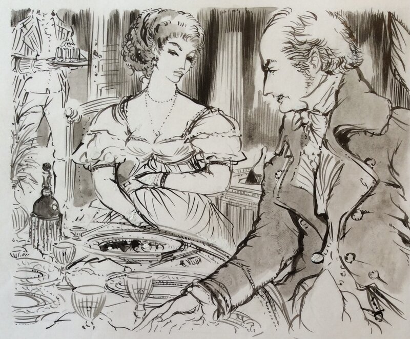 Jacques Grange, Napoléon et ses Amours - Illustration originale