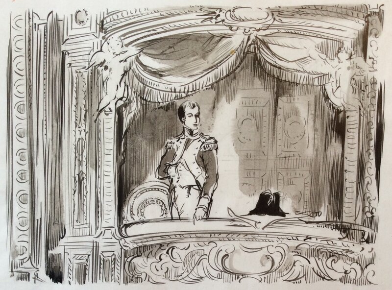 Jacques Grange, Napoléon et ses Amours - Illustration originale