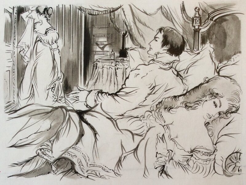 Jacques Grange, Napoléon et ses Amours - Illustration originale