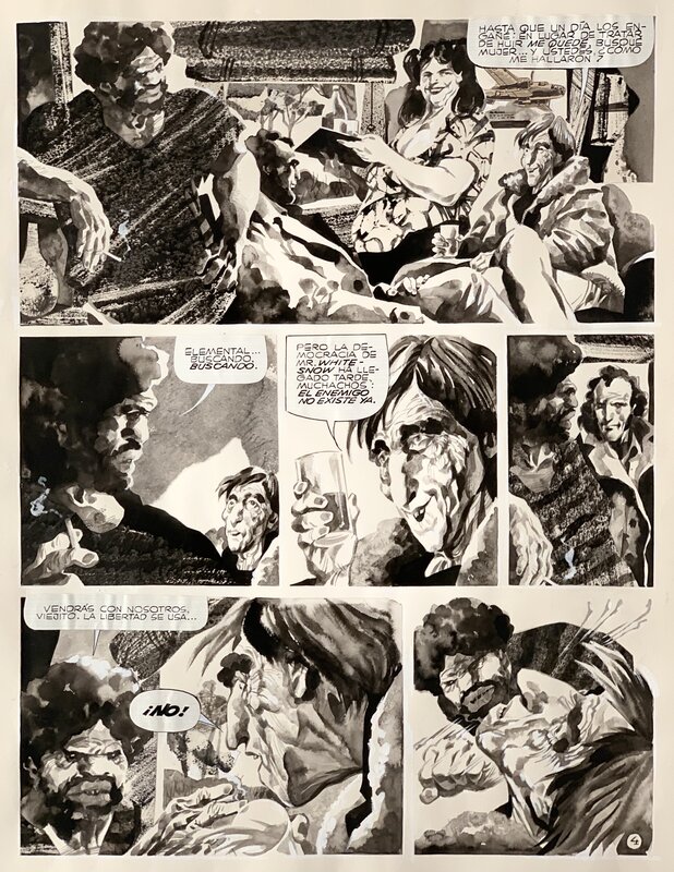 Alberto Breccia, Juan Sasturain, Perramus Livre 1 - Le Pilote de L'oubli - Planche originale