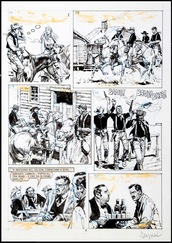 Serpieri : Tex, planche n°5 - Comic Strip