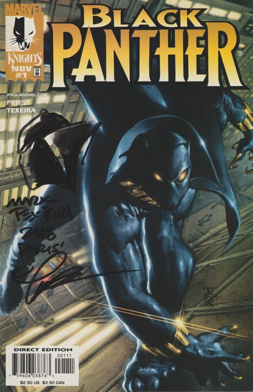 Black Panther 1 par Mark Texeira - Dédicace