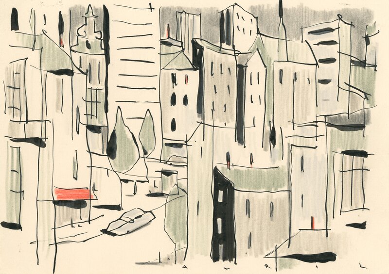 Bruxelles by François Avril - Original Illustration