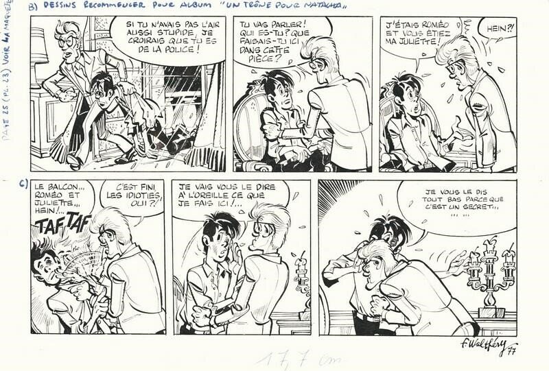 François Walthéry, Un trône pour Natacha - Comic Strip