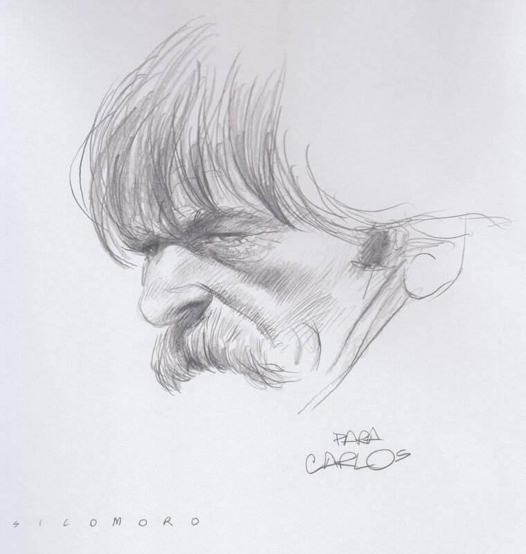 Moustache par Eugenio Sicomoro - Dédicace