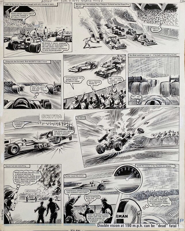 Mike White, Roaring Wheels_ACTION - Comic Strip