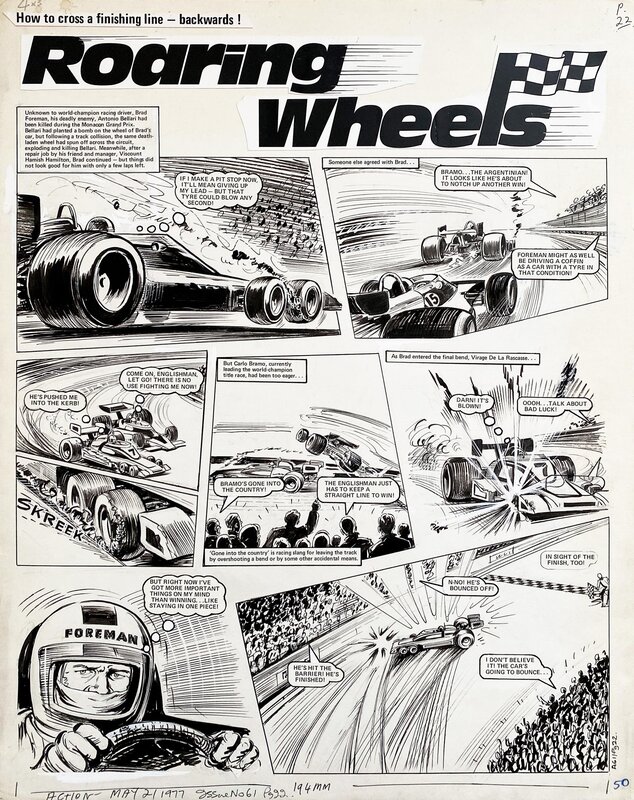 Mike White, Roaring Wheels_ACTION - Comic Strip