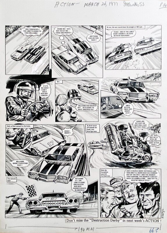 Mike White, Roaring Wheels_ACTION - Comic Strip