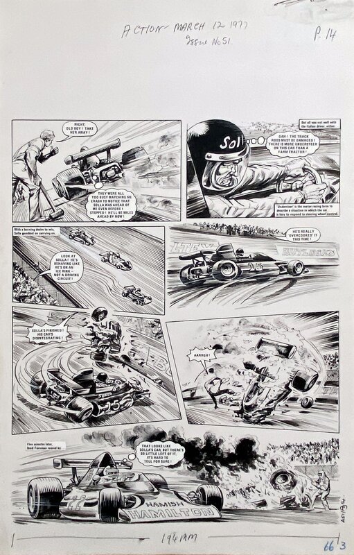 Mike White, Roaring Wheels_ACTION - Comic Strip