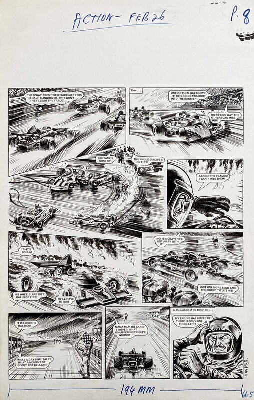 Mike White, Roaring Wheels_ACTION - Comic Strip
