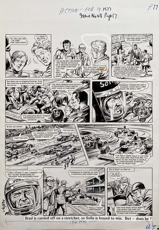 Mike White, Roaring Wheels_ACTION - Comic Strip