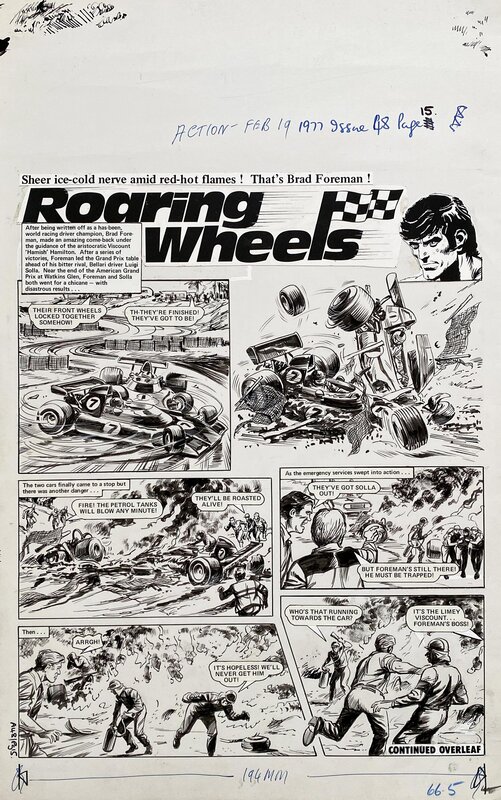 Mike White, Roaring Wheels_ACTION - Comic Strip