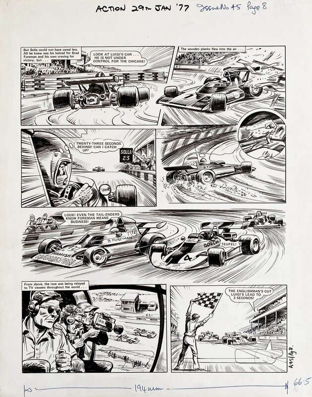 Mike White, Roaring Wheels_ACTION - Comic Strip