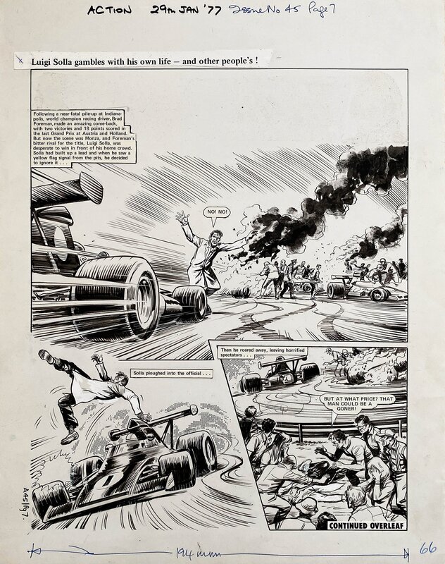 Mike White, Roaring Wheels_ACTION - Comic Strip