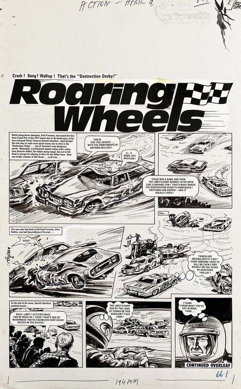 Mike White, Roaring Wheels_ACTION - Comic Strip