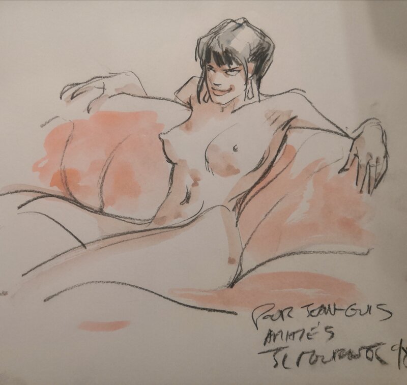 Femle nue par Jean-Louis Mourier - Dédicace