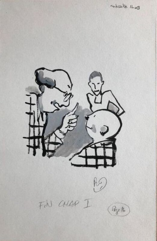 Gaffe au gourou par Pascal Rabaté - Illustration originale