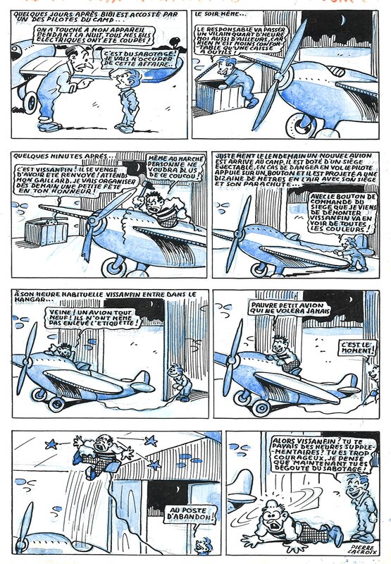 Pierre Lacroix - Bibi Fricotin Aviateur (1950) - Comic Strip