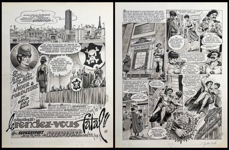 Jean Solé, Gotlib, Jacques Lob, 1979 - Superdupont - Solé - Amour et forfaiture - Comic Strip