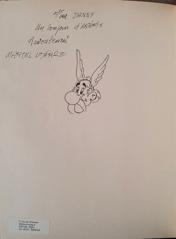 Dedicace asterix by Marcel Uderzo - Sketch