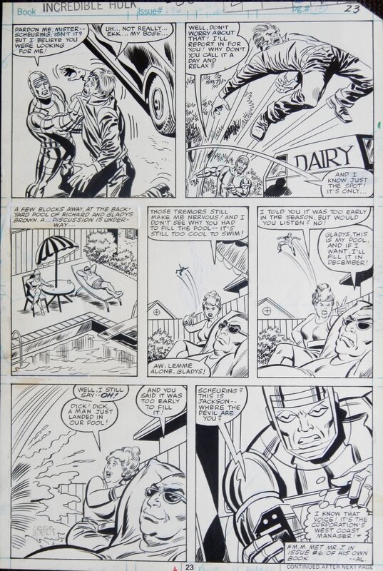 Sal Buscema, Mike Esposito, Roger Stern, Incredible Hulk Issue 236  ( machine man ) - Comic Strip