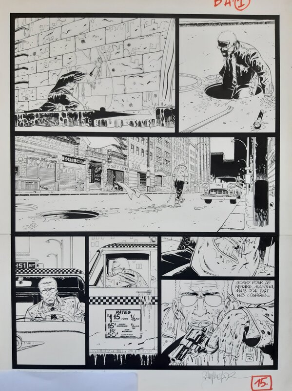 Berceuse Assassine par Ralph Meyer - Planche originale