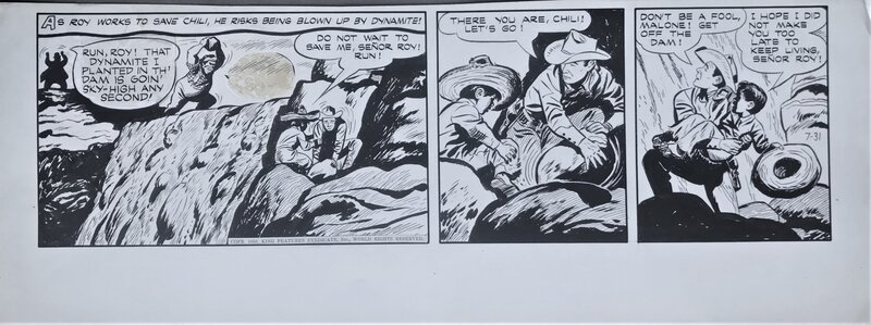 Roy Rogers par John Ushler - Planche originale