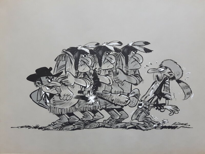 Western 1/2 par Eddy Ryssack - Illustration originale