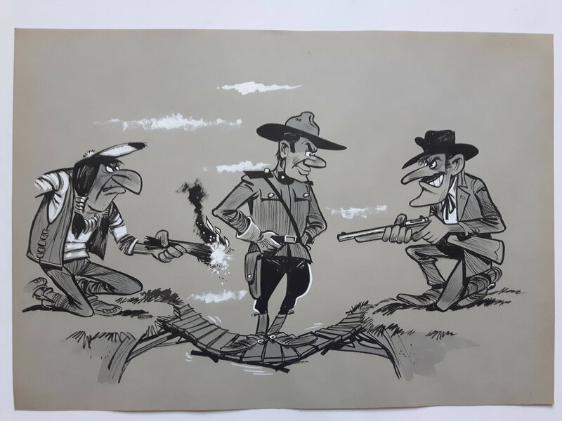 Western 1/3 par Eddy Ryssack - Illustration originale