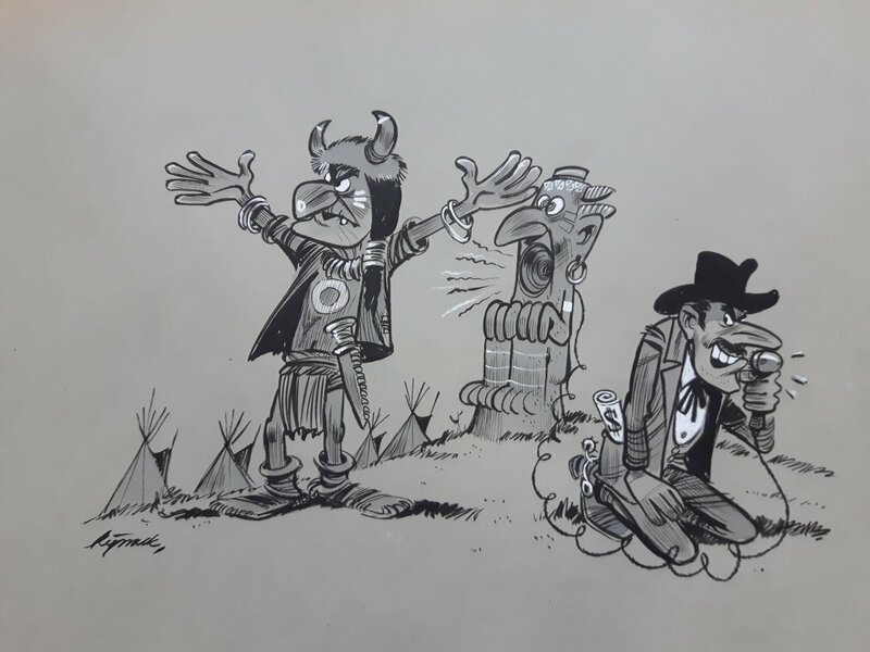 Western 1/4 par Eddy Ryssack - Illustration originale