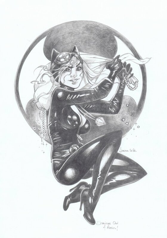 Catwoman par Ood Serrière - Illustration originale
