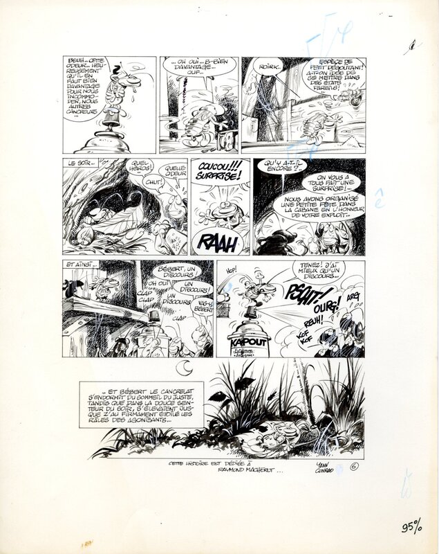 Conrad - Bébert le cancrelat - Planche originale