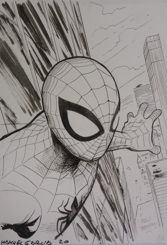 Spiderman by Manuel Garcia - Original Illustration