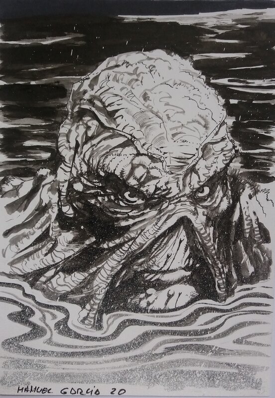 Swampthing par Manuel Garcia - Illustration originale