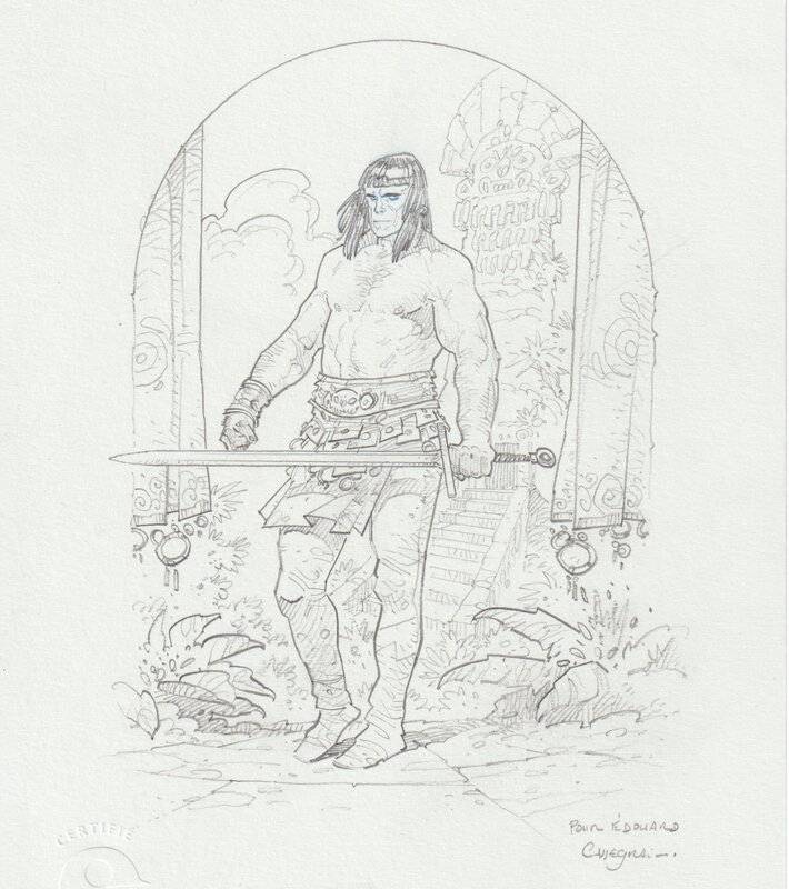 En vente - Conan le Cimmérien par Didier Cassegrain - Illustration originale